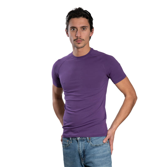 Мъжка  тениска с къс ръкав - реглан обло деколте