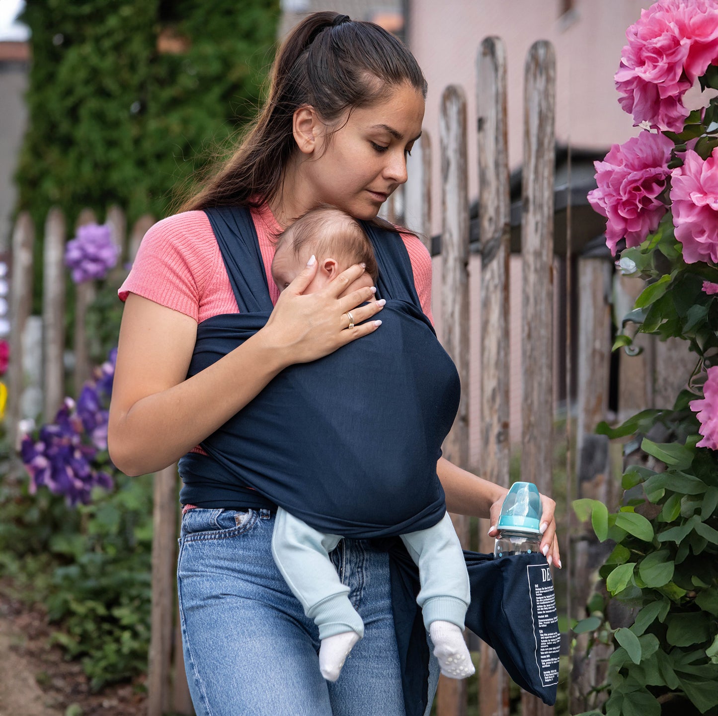 Бебешки Слинг   - СВЕТЛО СИН