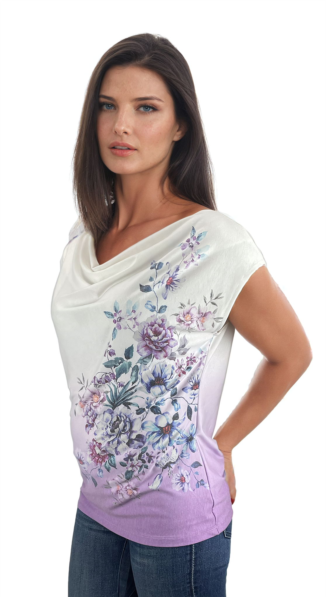 Дамска  блуза - тениска с къс ръкав