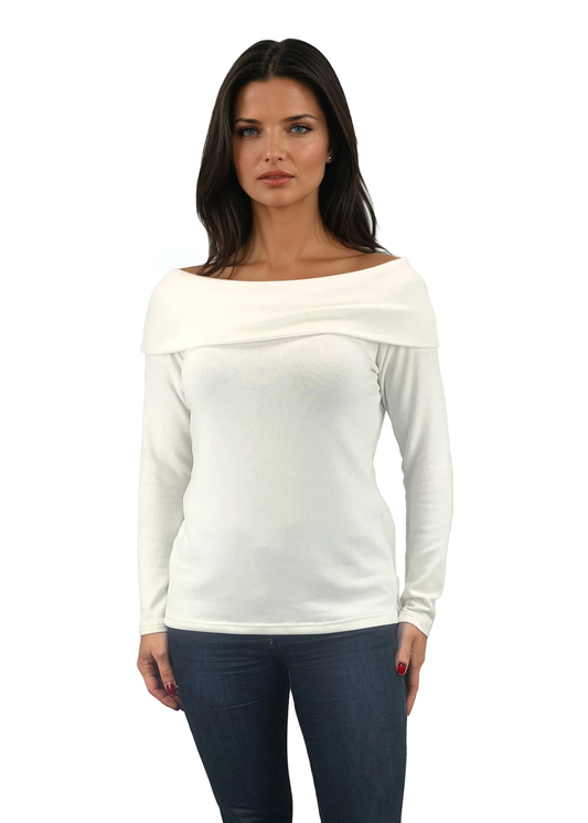 Дамска  блуза  с дълъг ръкав  шал яка