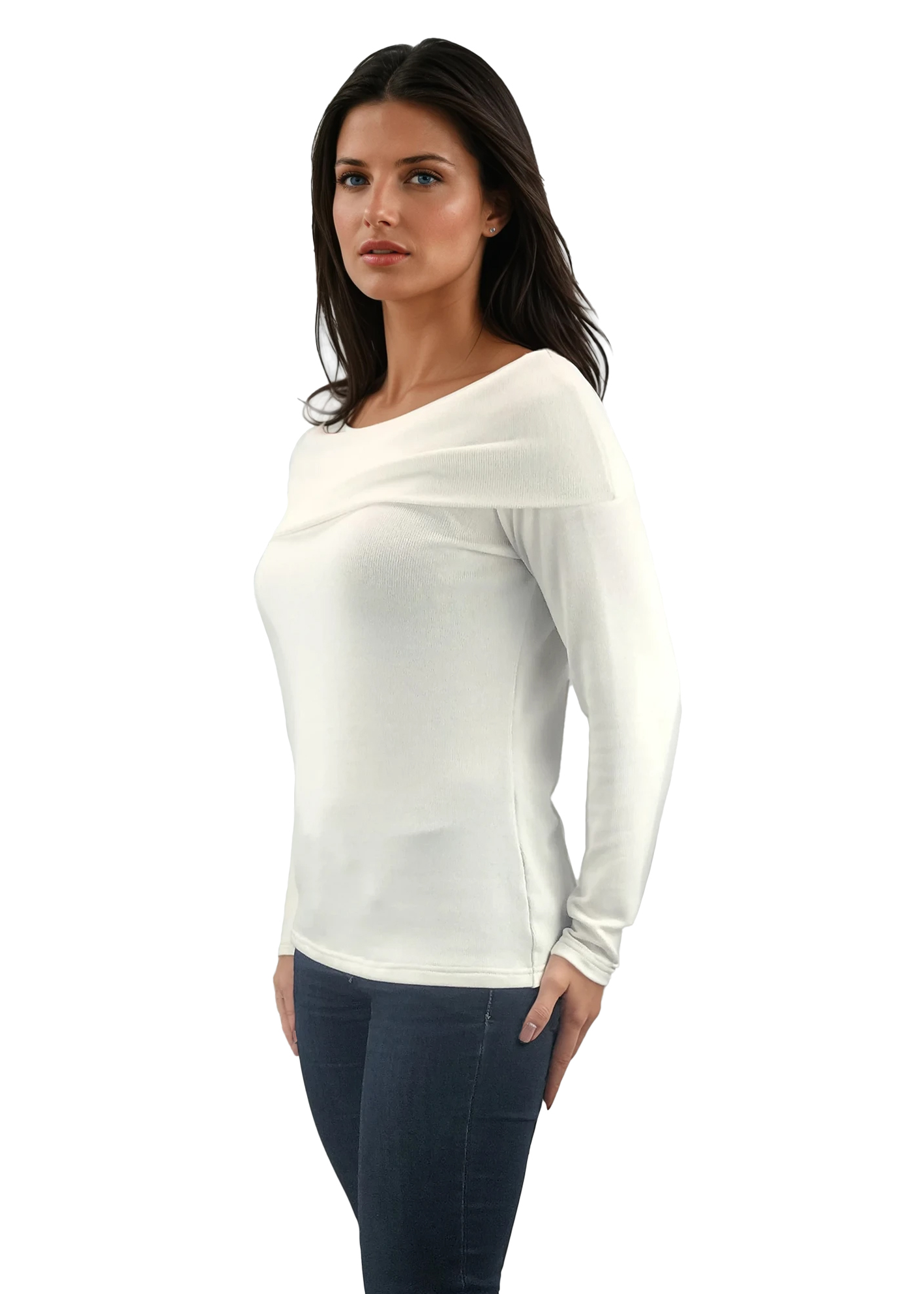 Дамска  блуза  с дълъг ръкав  шал яка